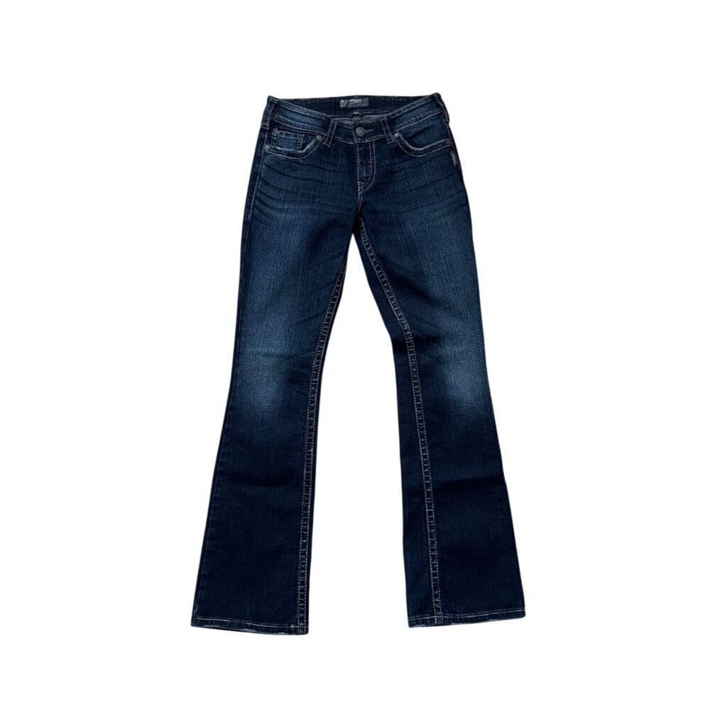 Silver Jeans Co. Womens Suki Surplus Bootcut Jeans W29/L34 Dark Wash Denim